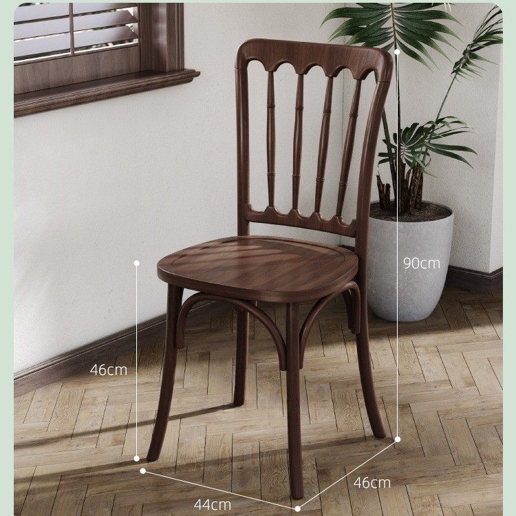 Mesa y silla de cafetería americana retro francesa panadería de comida ligera dulces tienda de azúcar y agua bistrona mesa de madera maciza