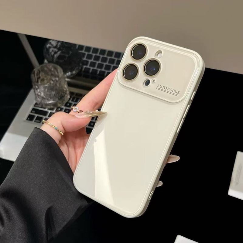 糖果色大视窗玻璃壳适用iPhone16promax苹果15手机壳14大视窗13女|undefined