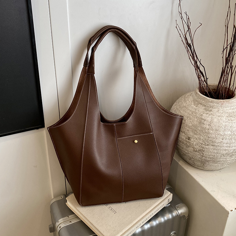 Damen Umhängetasche Mit Knitteroptik Für Die Schulter Vielseitig_voghion.com