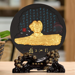 Hunan Changsha Travel Souvenirs Orange Head Charcoal Carving Crafts Business Gifts Chairman Ornaments Wholesale