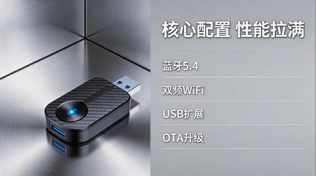 CarPlay wireless adapter for vehicles, supports Android Auto, a popular USB adapter for cross-border sales