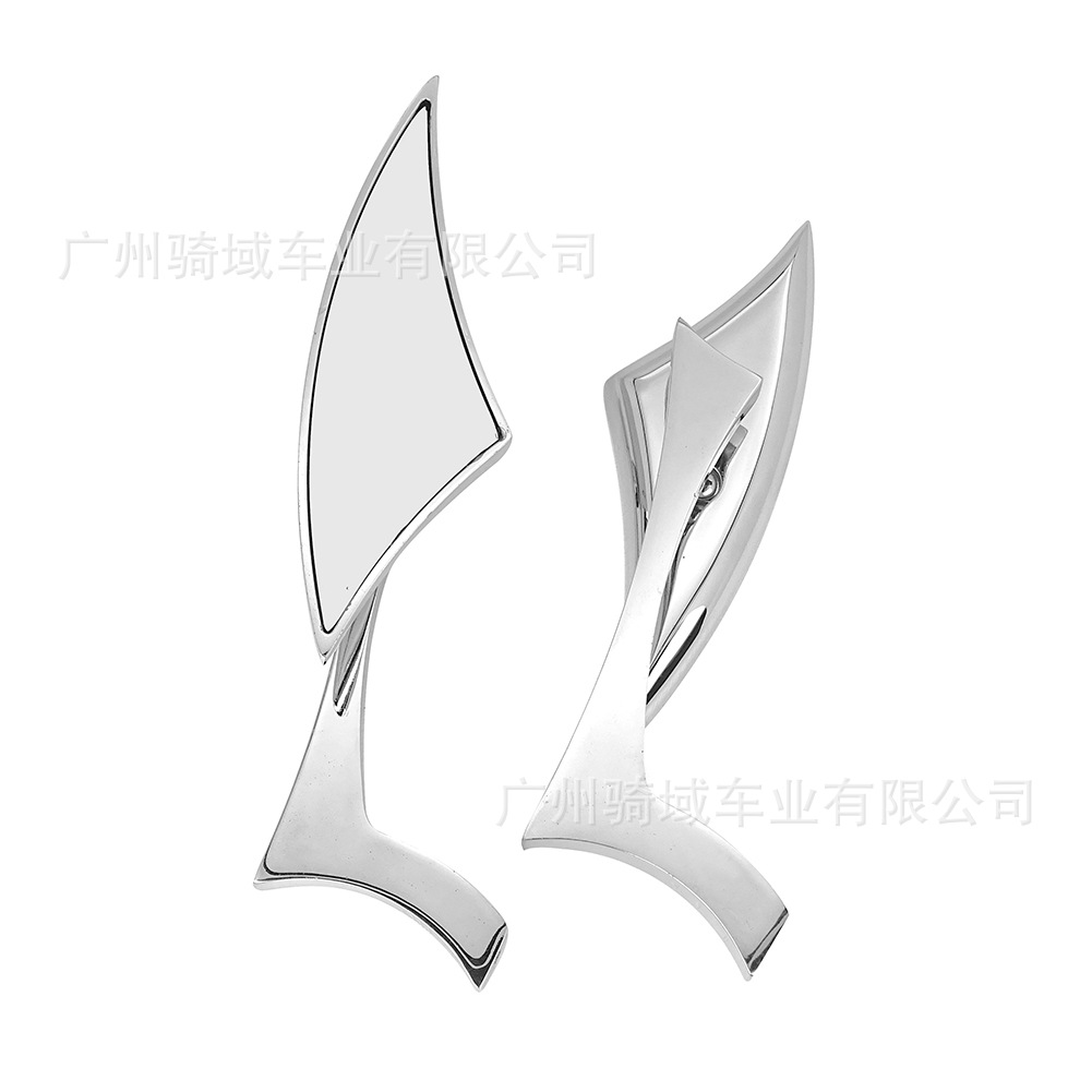 Motorcycle rearview mirror, modified sports car rearview mirror, triangular Harley retro modified off-road rearview mirror