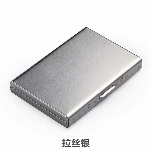 Amazon-style accordion storage bag, cute solid color open-top black card box, EUKONI card holder, stainless steel card case