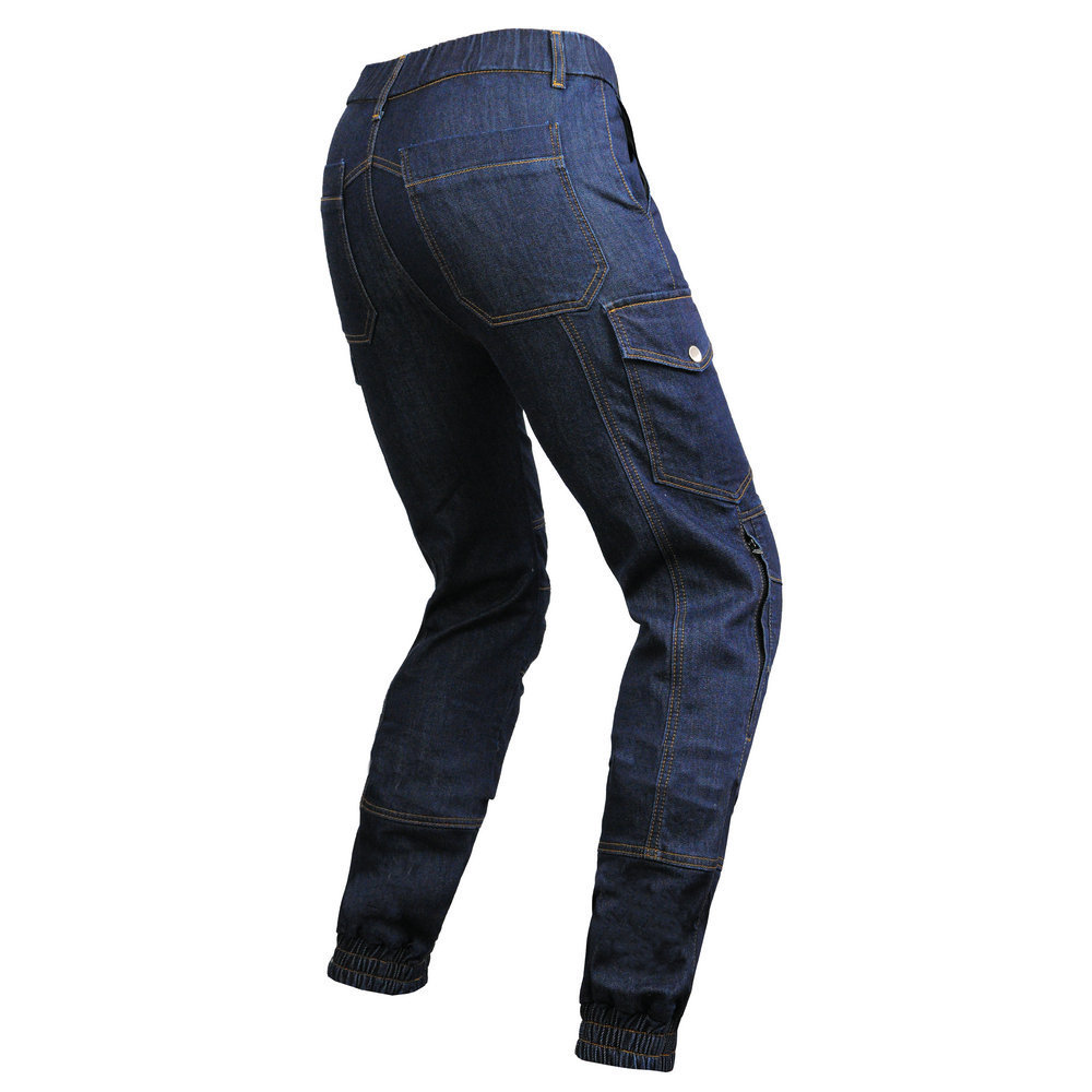 VOLERO K-4 motocicleta pantalones vaqueros de los hombres ocasionales de la motocicleta pantalones anti-caída equipo de protección alargado anti-desgarro