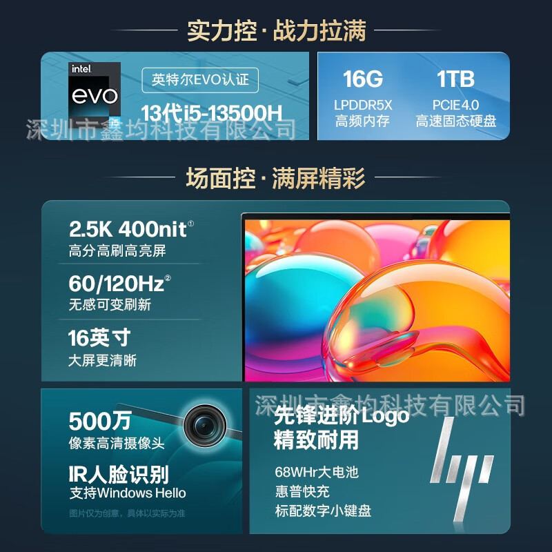 惠/普  星book Pro16 i5-13500H/16寸/16G/1TB/2·5K/ 笔记本电脑|undefined