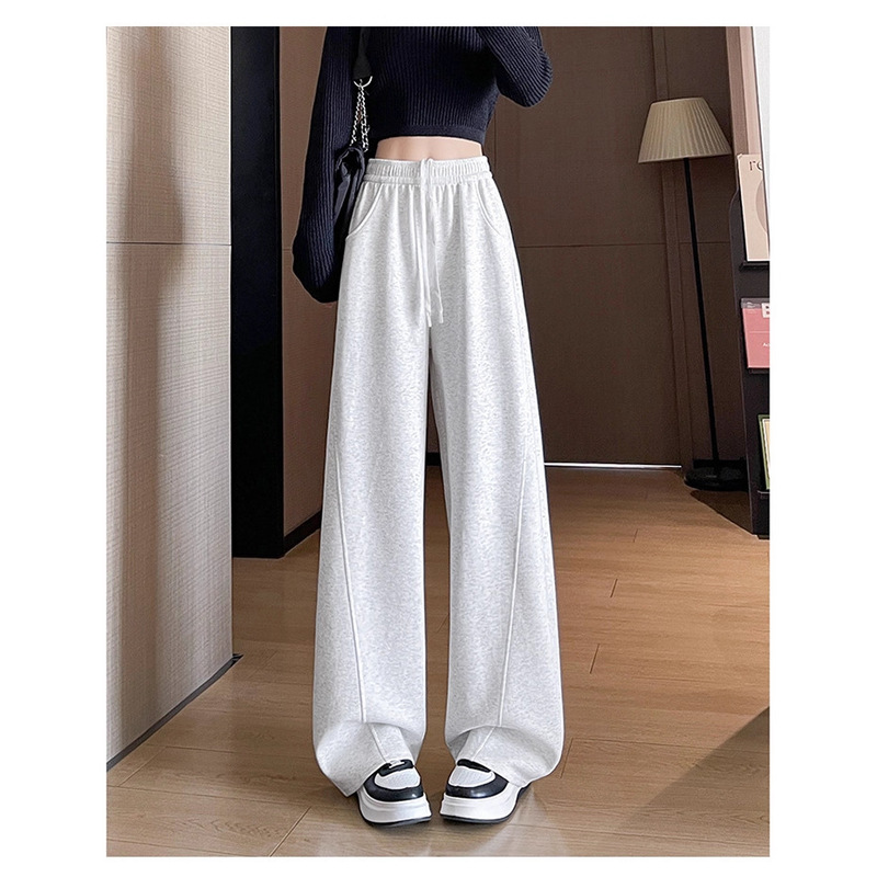 Narrow-Cut Banana-Style Sports Pants for Women, New Spring High-Waisted Slim-Fit Casual Straight Loose Wide-Leg Sweatpants