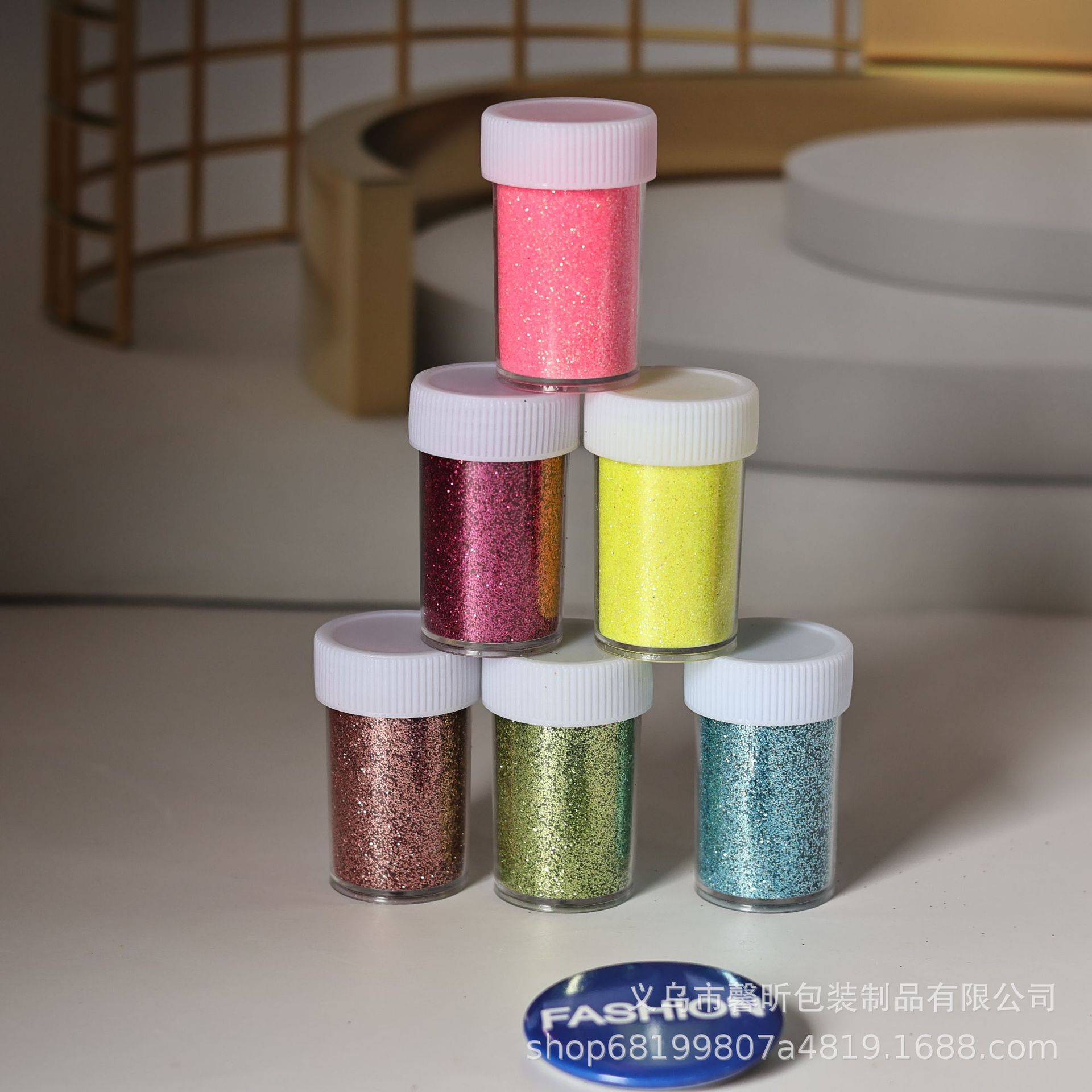 Transfronterizo Amazon explosión 24 color polvo flash para niños DIY pintura de cebolla dorada polvo de manicuras de caída de material de pegamento 25g