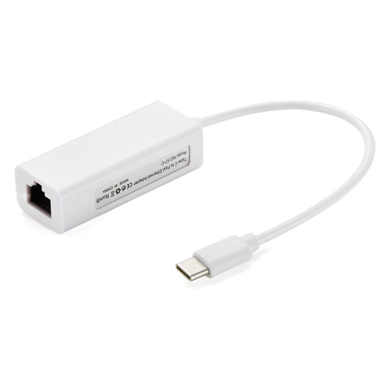 Интерфейс передачи USB-проводной сетевой карты RJ45 преобразователь внешний type-C сетевой кабель адаптер 100 мегагигабит без привода