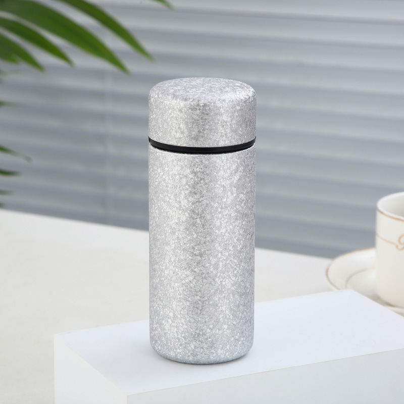 ミニ 160 ミリリットルストレートカップポータブル高価値断熱カップ屋外チタンカップ付き新しいスポーツ男性と女性のギフトウォーターカップ|undefined