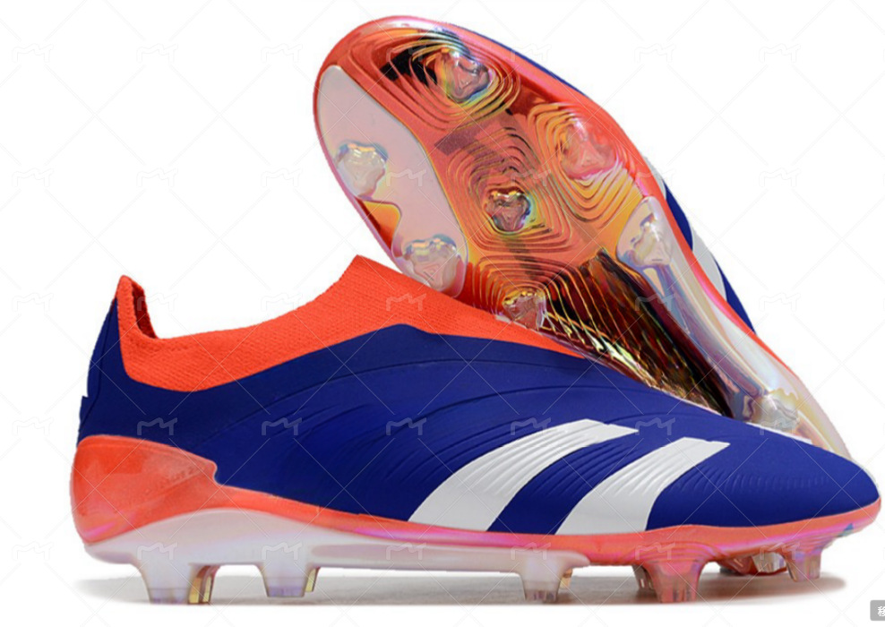 Zapatos de fútbol FG de caña alta, muy vendidos en el extranjero, completamente tejidos con cordones, un par disponible para la venta, buscamos agentes.