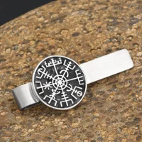 Внешняя Торговая платформа горячие продажи Nordic Viking Compass титановая сталь Бизнес Рубашка зажим для галстука аксессуары Оптовая Продажа с фабрики