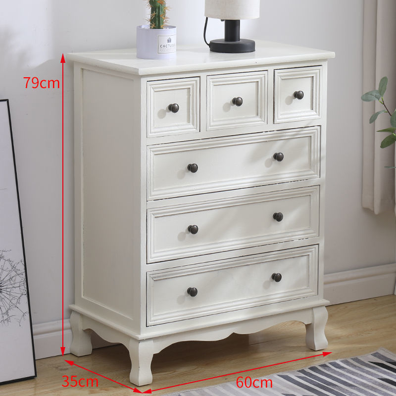 Cinco armarios de madera maciza armario de almacenamiento americano sala de estar dormitorio cabecera de cama pequeño armario de esquina armario de estilo europeo