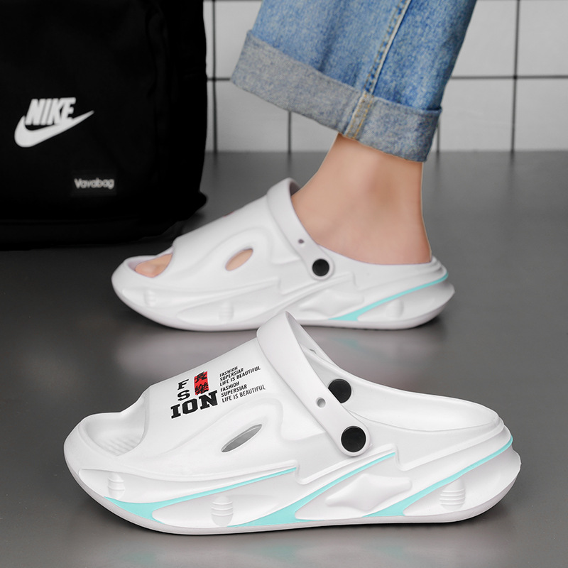 Sandalias pareja 2025 sandalias y pantuflas de verano ocio plataforma sandalias y pantuflas de playa de doble uso exterior zapatillas deportivas vietnamitas