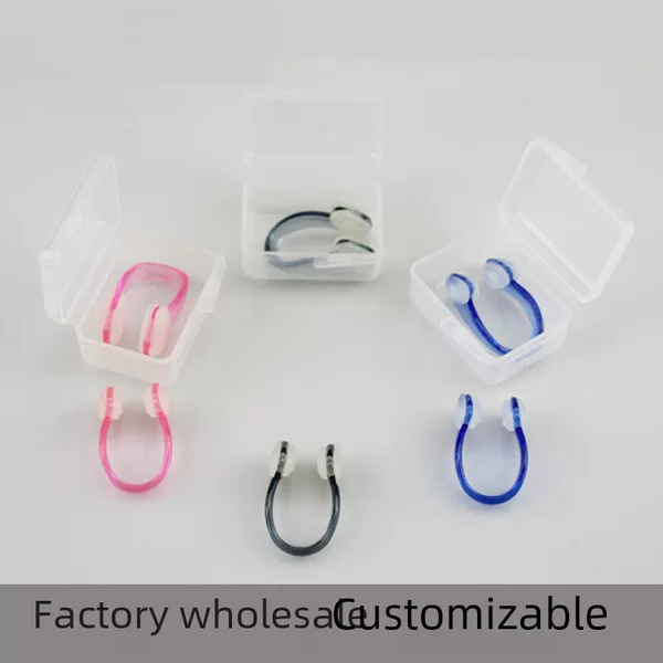Swimming auxiliary nose clip silicone non-slip particle nose clip adult children swimming anti-choking nasal congestion in stock wholesale