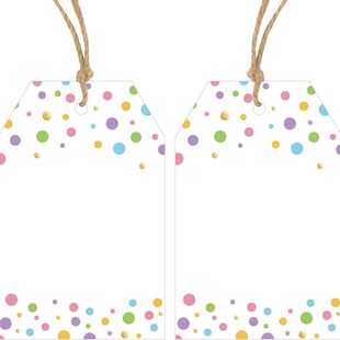 Amazon's Best-Selling Colorful Hot Stamping Polka Dot Gift Tag Gift Tag Christmas Wedding Party Tag Hanging Decoration