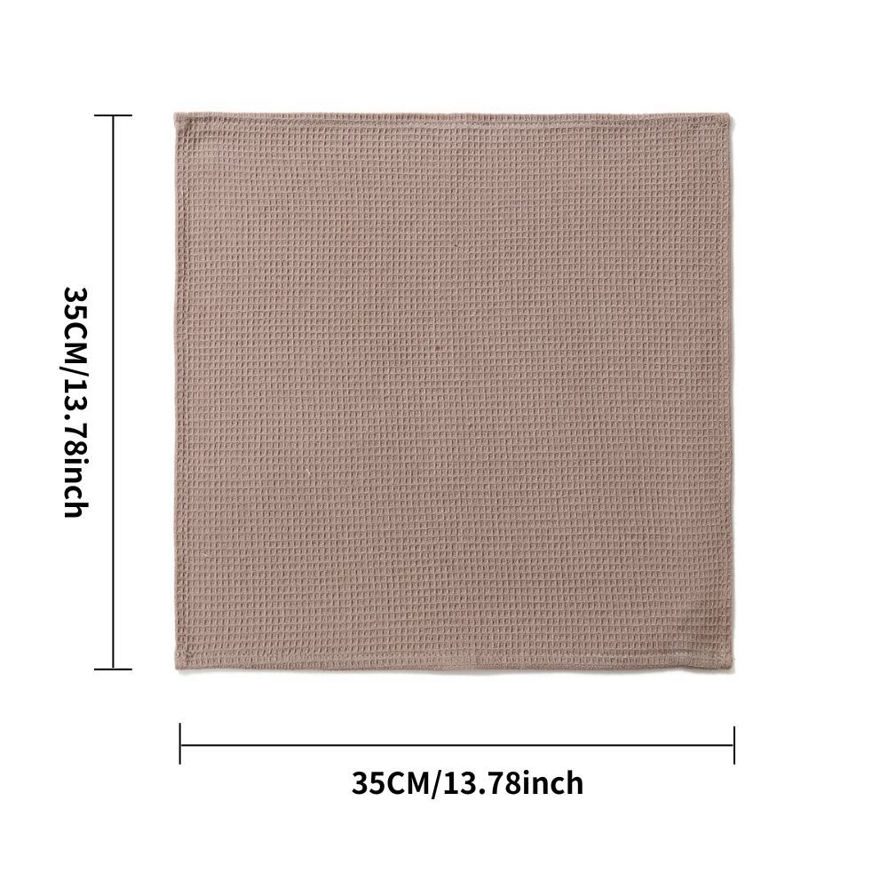 Etiquetado transfronterizo algodón toalla de cocina waffle simple piña toalla cuadrada multifuncional toalla de limpieza