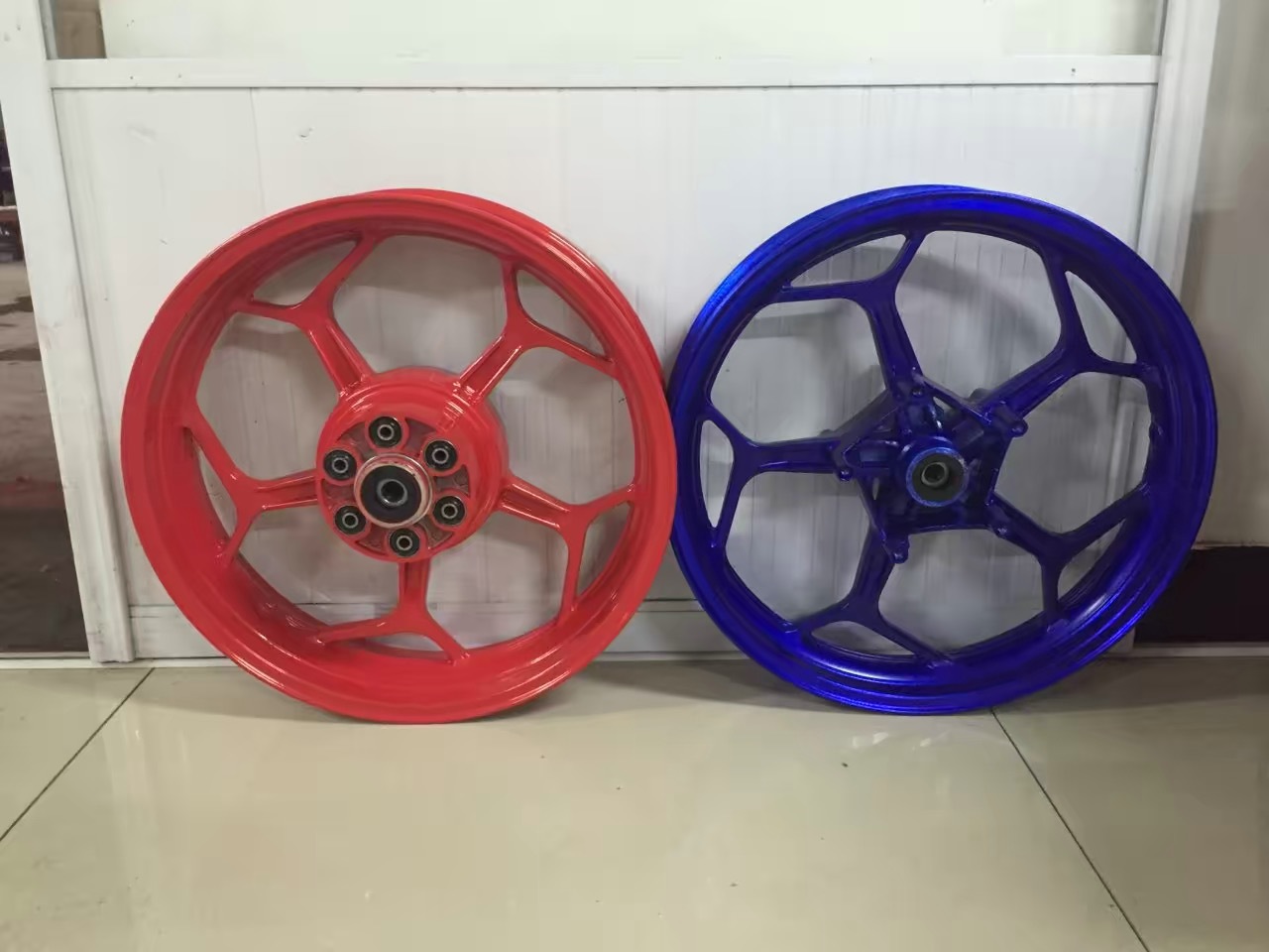 Horizon little Ninja aluminum wheel fujianglong Northern Lights motorcycle sports car 17-inch double disc brake front and rear hub steel ring