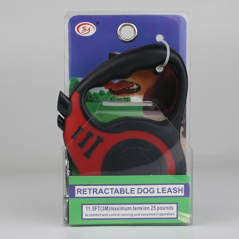 Pet correa retráctil perro Correa automática correa de perro portátil Cadena de perro correa de hueso fábrica al por mayor