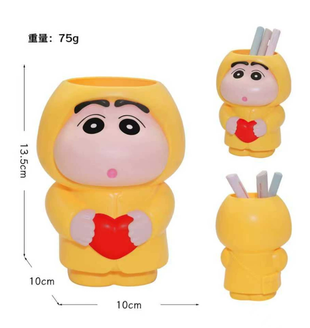 Подставка для ручек Sanrio (Kuromi / Hello Kitty), декоративный органайзер из пластика, 11,34×9,86×21,3 см