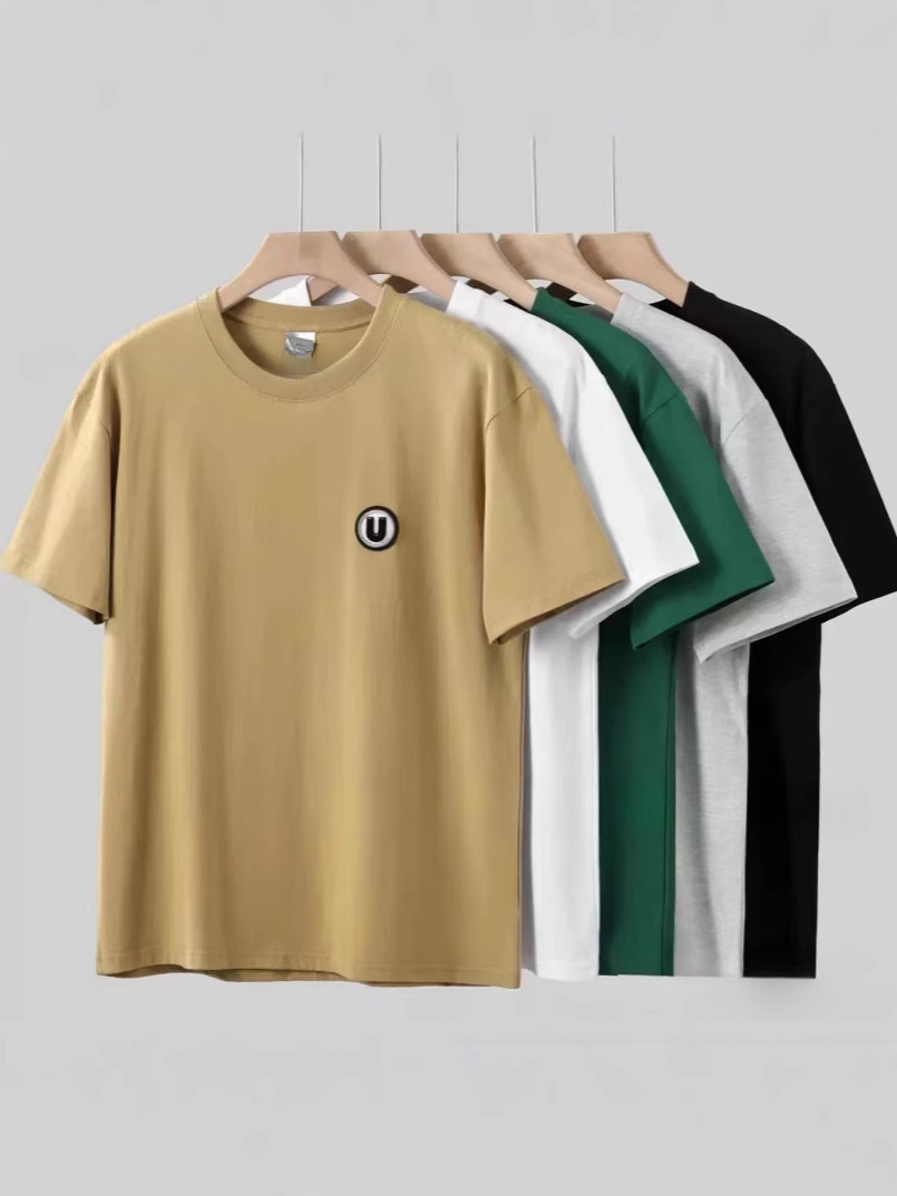 1688 clothing wholesale summer foreign trade men's short sleeve casual loose men's T-shirt night market stall manufacturers supply