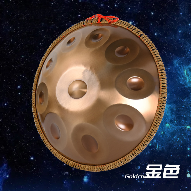 Instrumentos musicales Disco de mano Batería Handpan de grado profesional Disco de mano 440Hz 432HZ Tambor etéreo Tambor de lengua de acero Exclusión transfronteriza