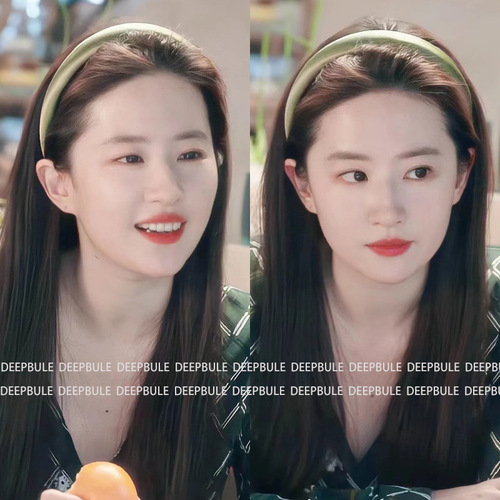  new high-ceiling Xu Hongdou's same style green hair hoop for women, versatile and high-end hair clip headband for going out