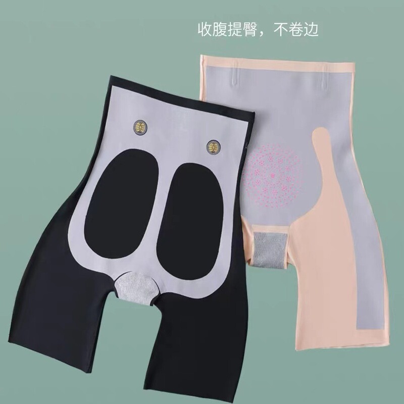 Suspension belly contracting hip-lifting pants summer seamless safety leggings thin women's corset shark bottoming shorts