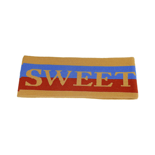 Sports Sweatband for Ladies, Teenage Girls, Wide Knit Headband for Tying Hair, Fitness, Yoga, Running, Outdoors, Breathable