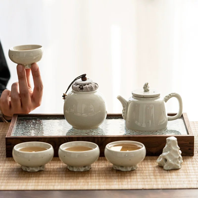 Creative Japanese tea set, simple and elegant design, Birthday gift