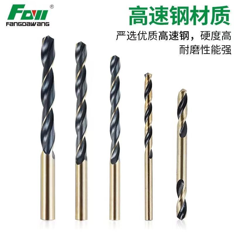方大王HSS高速鋼直柄麻花鑽頭打孔鋼鐵不鏽鋼轉頭手電鑽轉頭花4.2