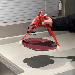 【特許金】暇を知っています。新型のパーマ防止二合一碗挟みの上に碗を挟みます。