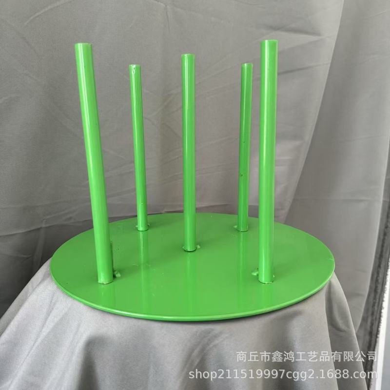新しい紙花アートベース、結婚式用小道具、鉄製円盤ベース、巨大な紙花アート素材、花茎、スチール製ベース|undefined