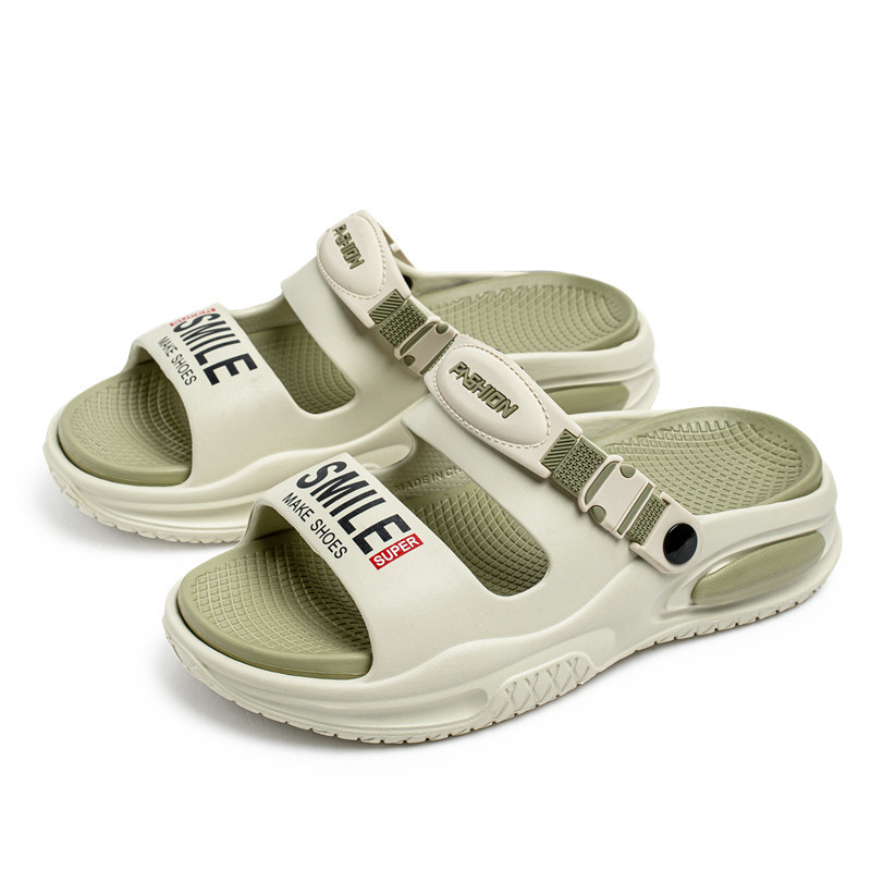 2025 nuevas zapatillas de hombre ropa exterior verano antideslizante plataforma ocio juvenil al aire libre turismo sandalias y zapatillas de playa