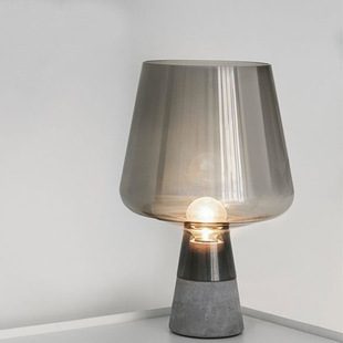 Modern Minimalist Table Lamp B&B Bedroom Bedside Lamp Living Room Study Bar Art Glass Lamp Normcore Led Lamp
