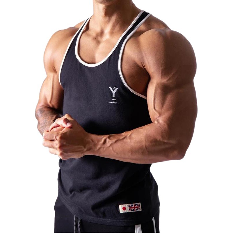 2020 Summer Sports Running Training Fitness Vest Men's Slim Fit Men's Wear One Piece Dropshipping Breathable Quick Dry
