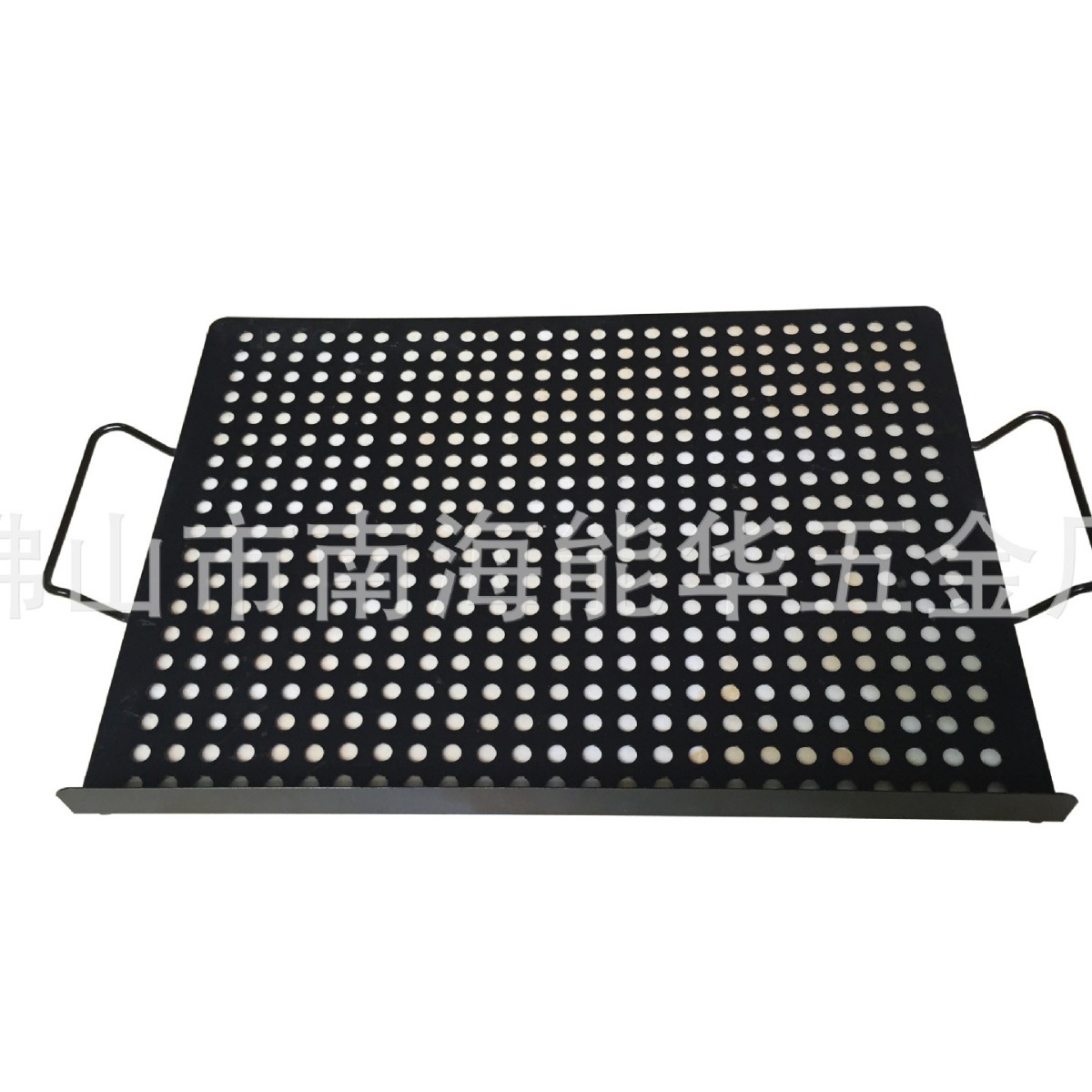 Fábrica se especializa en la producción de hogar portátil cuadrado barbacoa Parrilla de hierro fundido bandeja para hornear bandeja de barbacoa de carbón bandeja de barbacoa