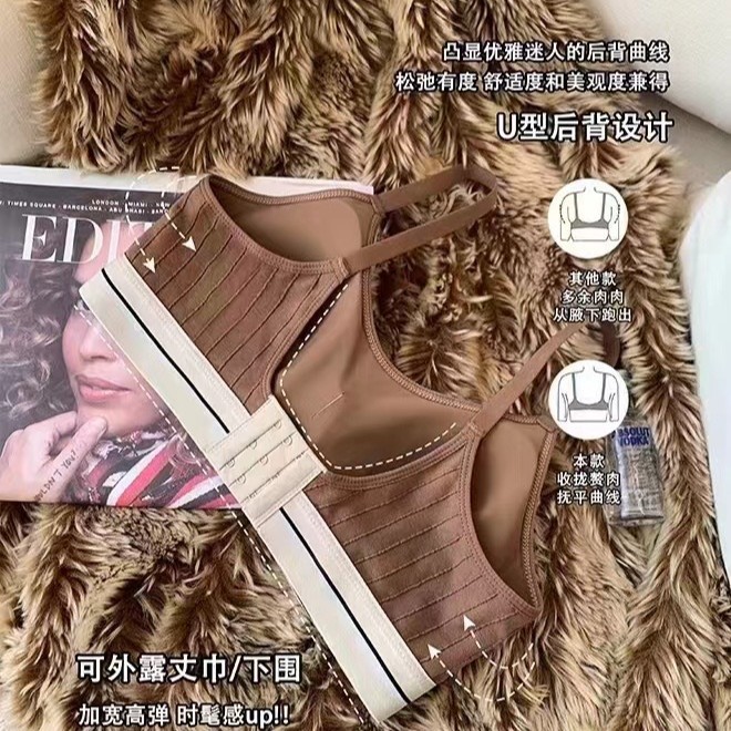 Venta directa de fábrica Comercio electrónico transfronterizo Sudeste de Asia Vietnam Tailandia Ladies Sin costuras Deportes Cómodo Recolección lateral sujetador