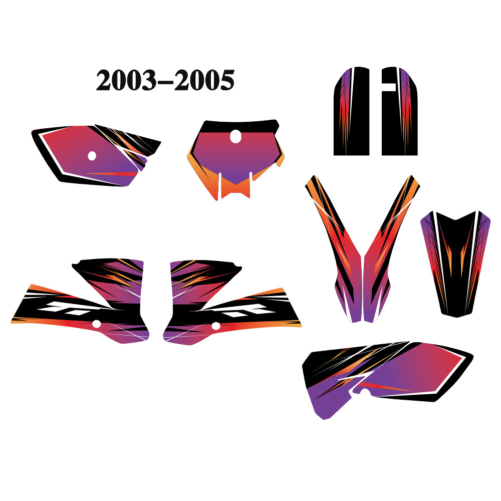 Aplicable para SUV Motocicleta fondo gráfico Modificación Personalidad pegatinas KTM SX85 2003 - 2012