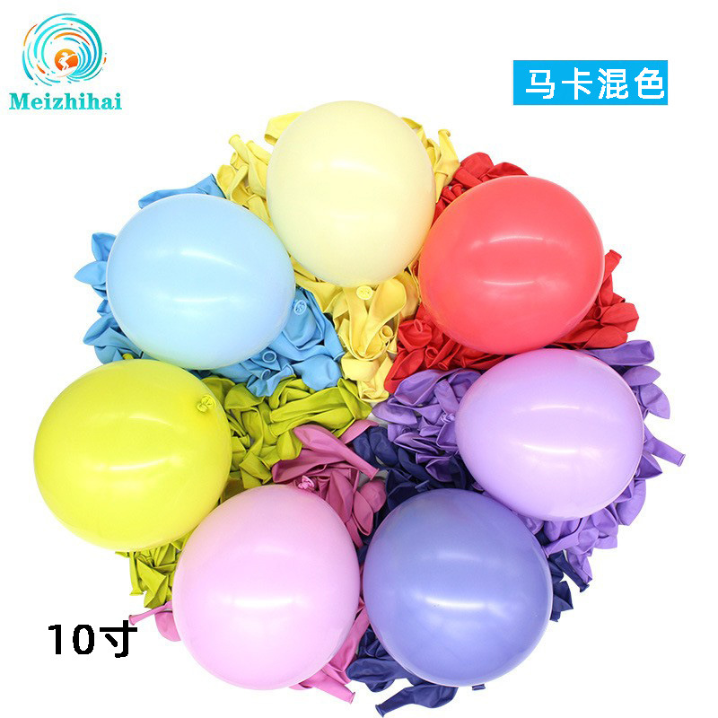 Balón de macarón para niños de cumpleaños al por mayor decoración escenario de diseño rosa una variedad de color globo grueso