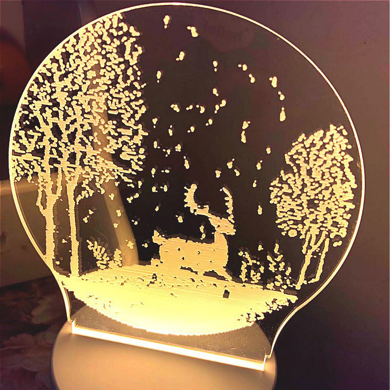 激光亚克力来图制做镭雕加工有机玻璃打孔工艺品雕刻雕花刻字镭雕