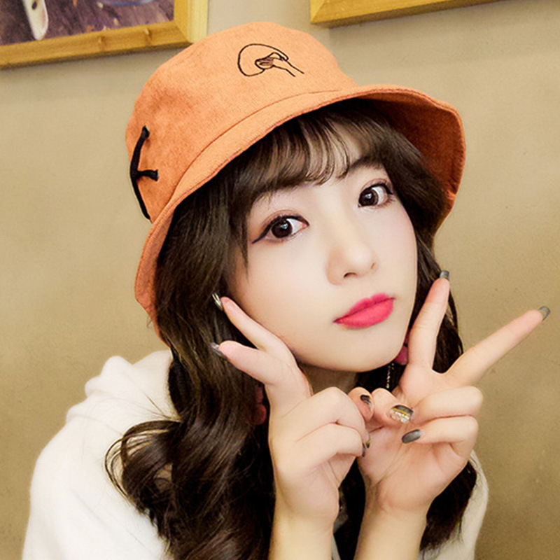 漁夫帽子女帽子捂臉系帶秋冬韓版休閑日系文藝小清新可愛軟妹ins
