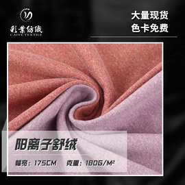 阳离子舒绒磨毛单面绒布 180g阳离子打底衫布料 保暖内衣面料