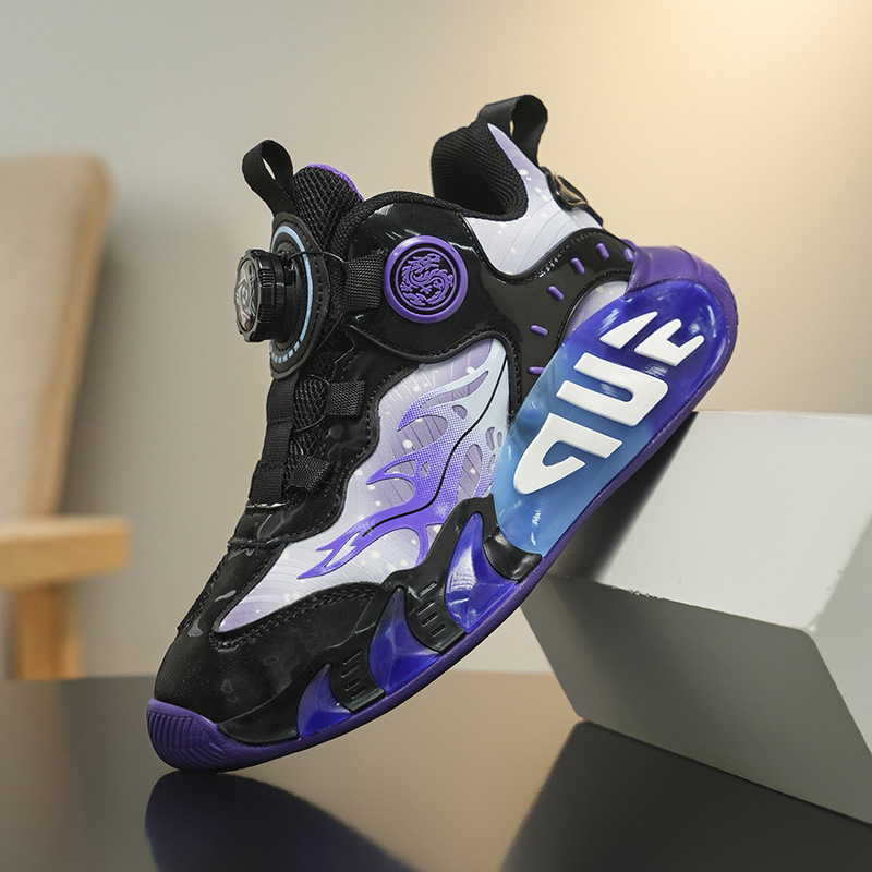 Comercio exterior cruzado zapatos de baloncesto para niños zapatos de entrenamiento de amortiguación para niños zapatos deportivos de carreras niñas ligeros