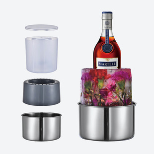 Bar tools stainless steel ice bucket Ice Cube pourer source factory