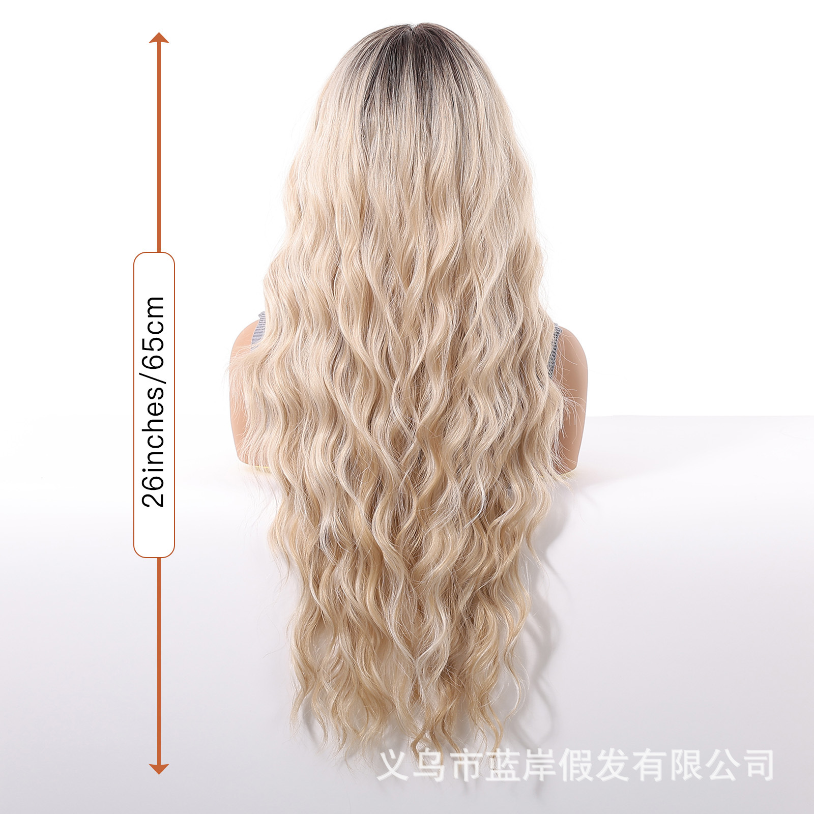 Nuevo producto transfronterizo de gran superficie 13*6 peluca de encaje mujer gradiente dorado costura libre rizado largo lace wigs