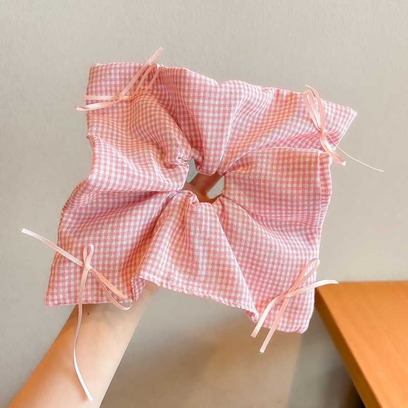 Coreano relajado viento intestino anillo de cabello feminino ligero de lujo nuevo cabello de alta calidad de alta elasticidad correa de goma duradera