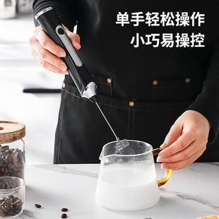 Electric milk frother egg beater coffee home baking milk frother cream beater hand-held small stirring rod