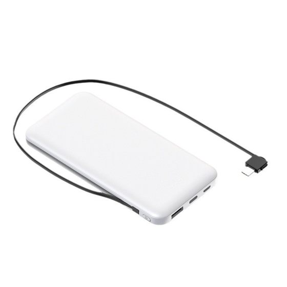 3C Certified Business PD Fast Charging Self-belt Charging Treasure 10000 mA mah Mobile Power L ogo Pattern
