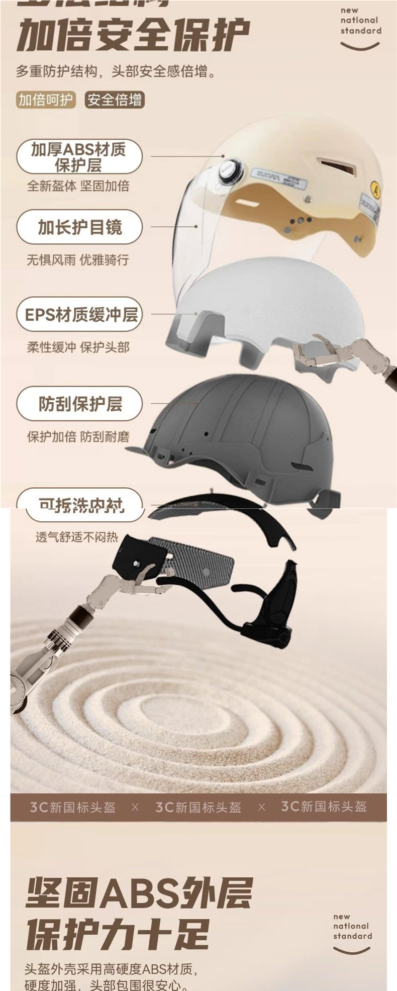 New model cycling half helmet, suitable for all seasons, adult helmet, electric motorcycle helmet, certified helmet