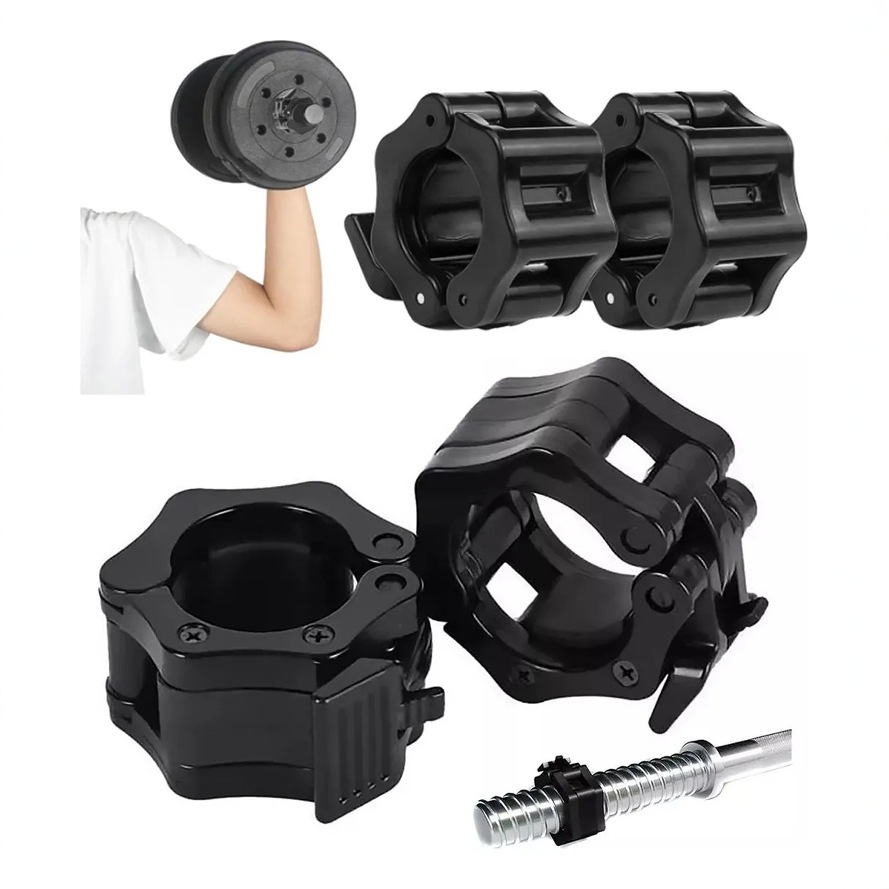 Dumbbell Barbell Rod Quick Snap Dumbbell Quick Release Snap Dumbbell Clamp Olympic Bar Snap Ring Sleeve Fixing Nut